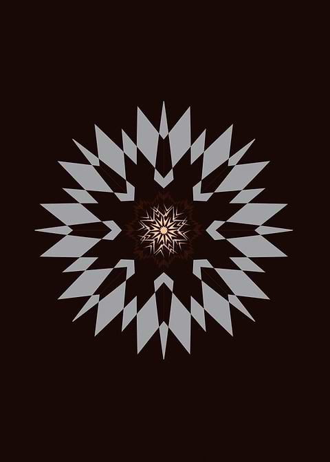 XMAS-SNOWFLAKE I . Vectorgraphic. ©2015 by Pia Schneide ...