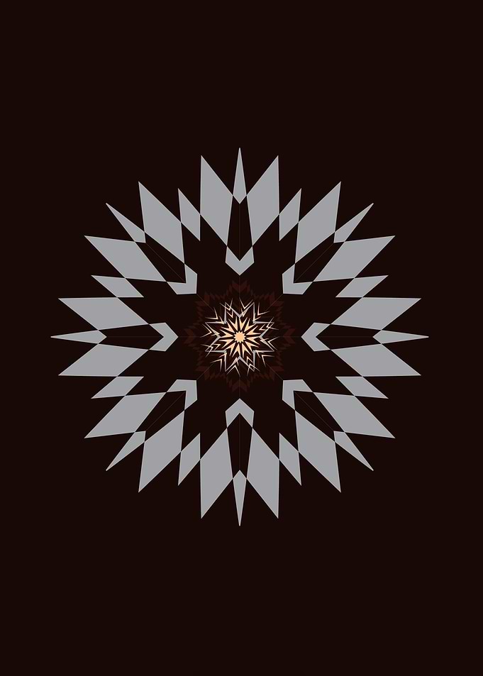 XMAS-SNOWFLAKE I . Vectorgraphic. ©2015 by Pia Schneide ...