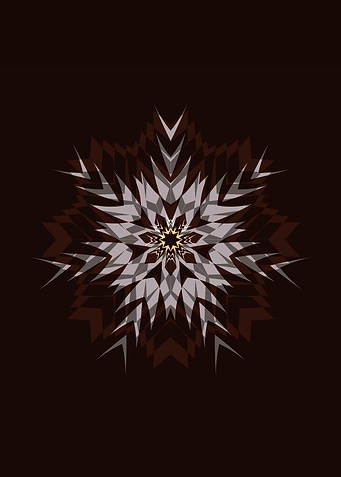 XMAS-SNOWFLAKE II . Vectorgraphic. ©2015 by Pia Schneid ...