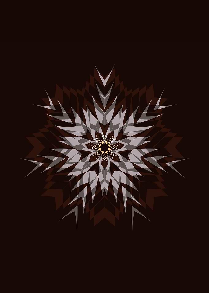 XMAS-SNOWFLAKE II . Vectorgraphic. ©2015 by Pia Schneid ...