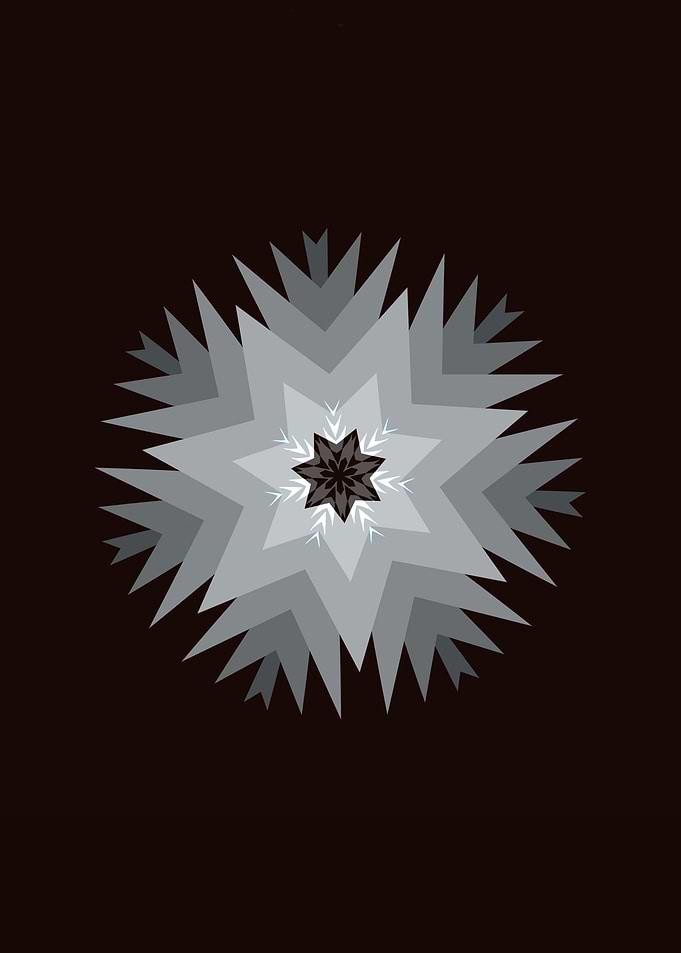 XMAS-SNOWFLAKE III. Vectorgraphic. ©2015 by Pia Schneid ...