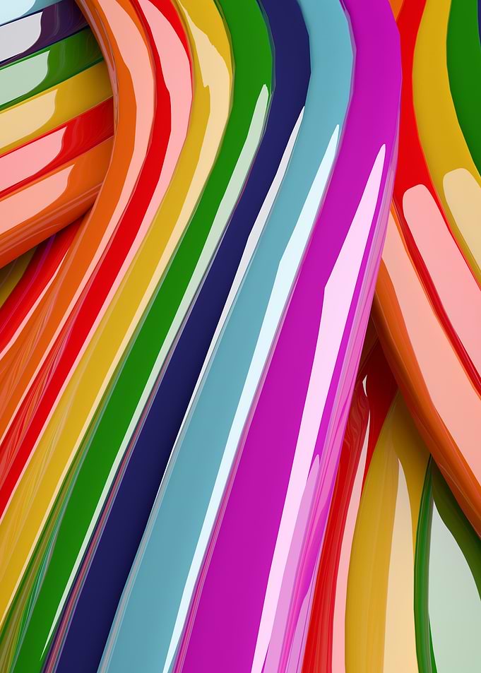 An abstract of rainbows collected by my children.