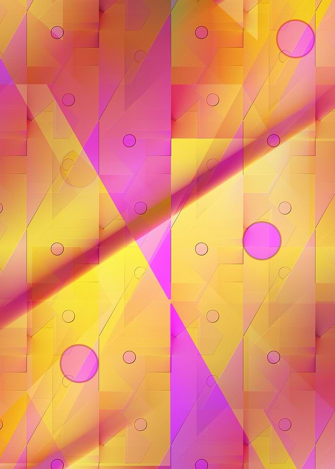 Pattern pink and yellow