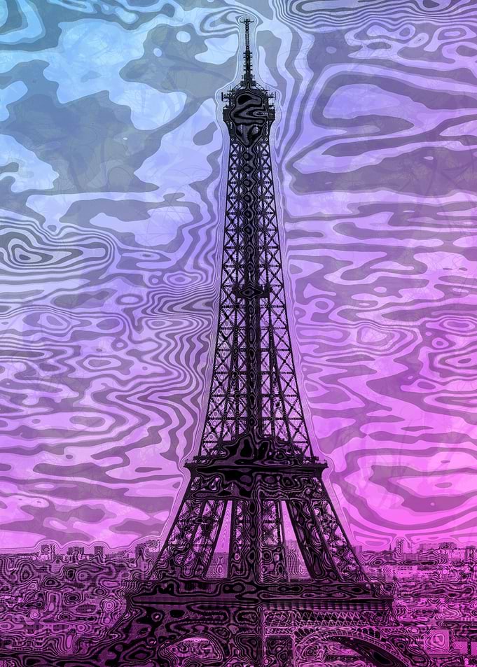 Modern-Art Eiffel Tower