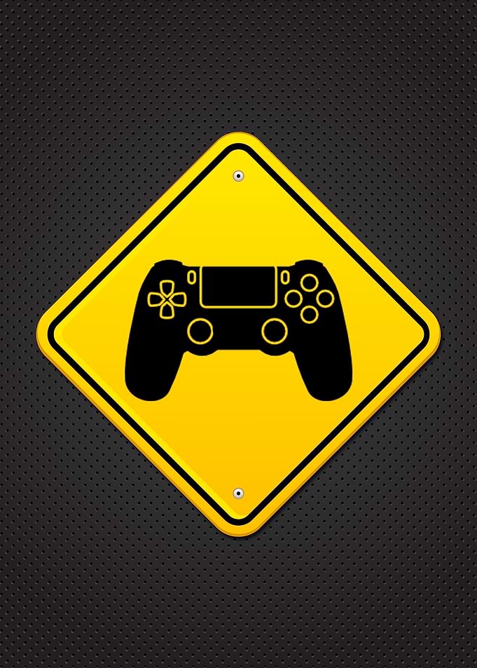 Caution! Gamer room.