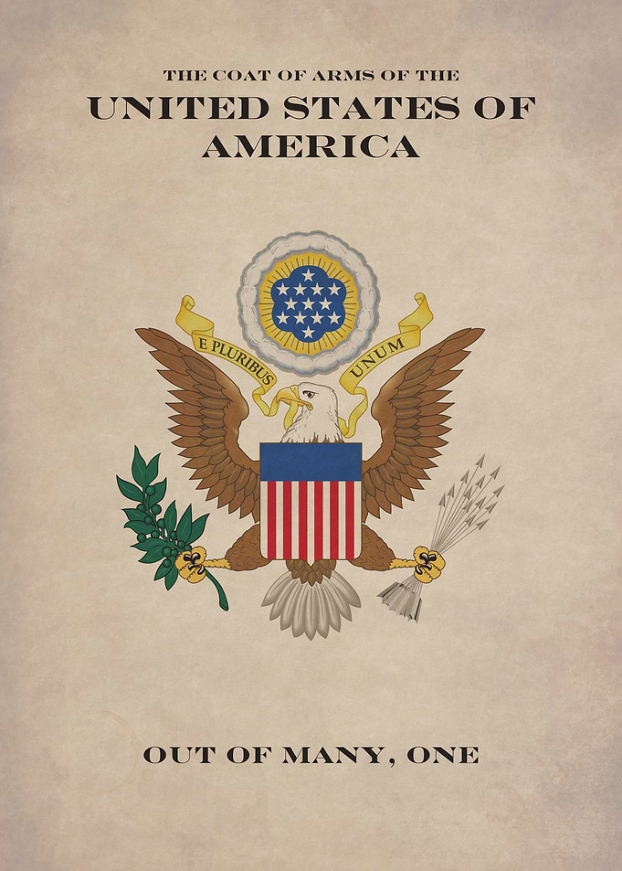 The Coat of Arms of the United States of America.