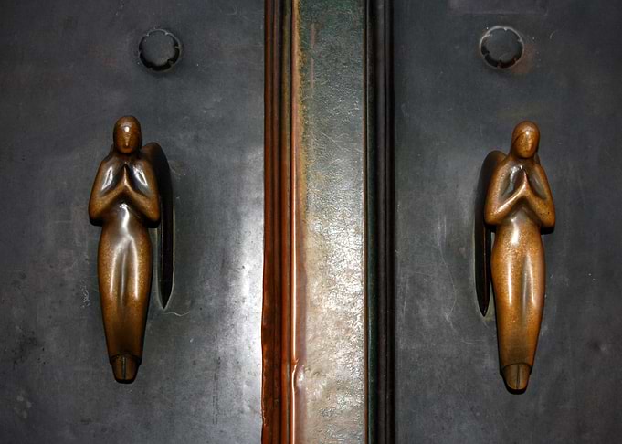 'Holding Angels' On leaving the beautiful church of St ...