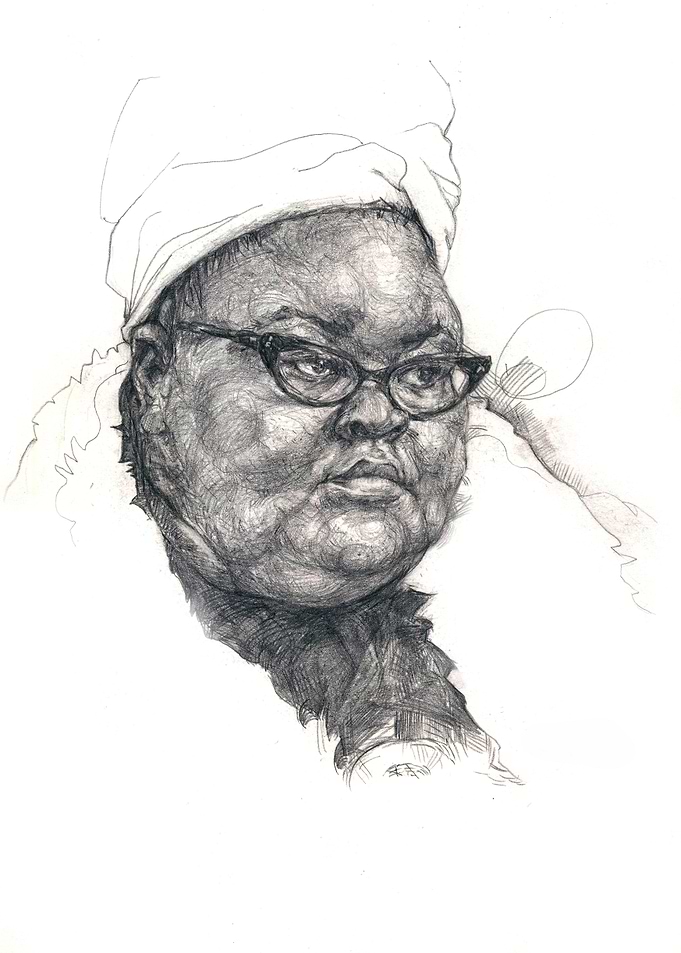 Inspired by New York peoples. Graphic pencils artwork.