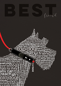 Typographic Scottish Terrier in the 'Wild about Words' ...