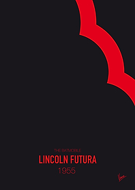 No006 My Batmobile minimal movie car poster — Lincoln F ...