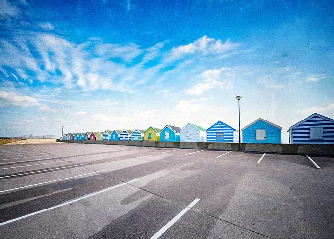 Beach Huts Southwold is a small town on the North Sea c ...
