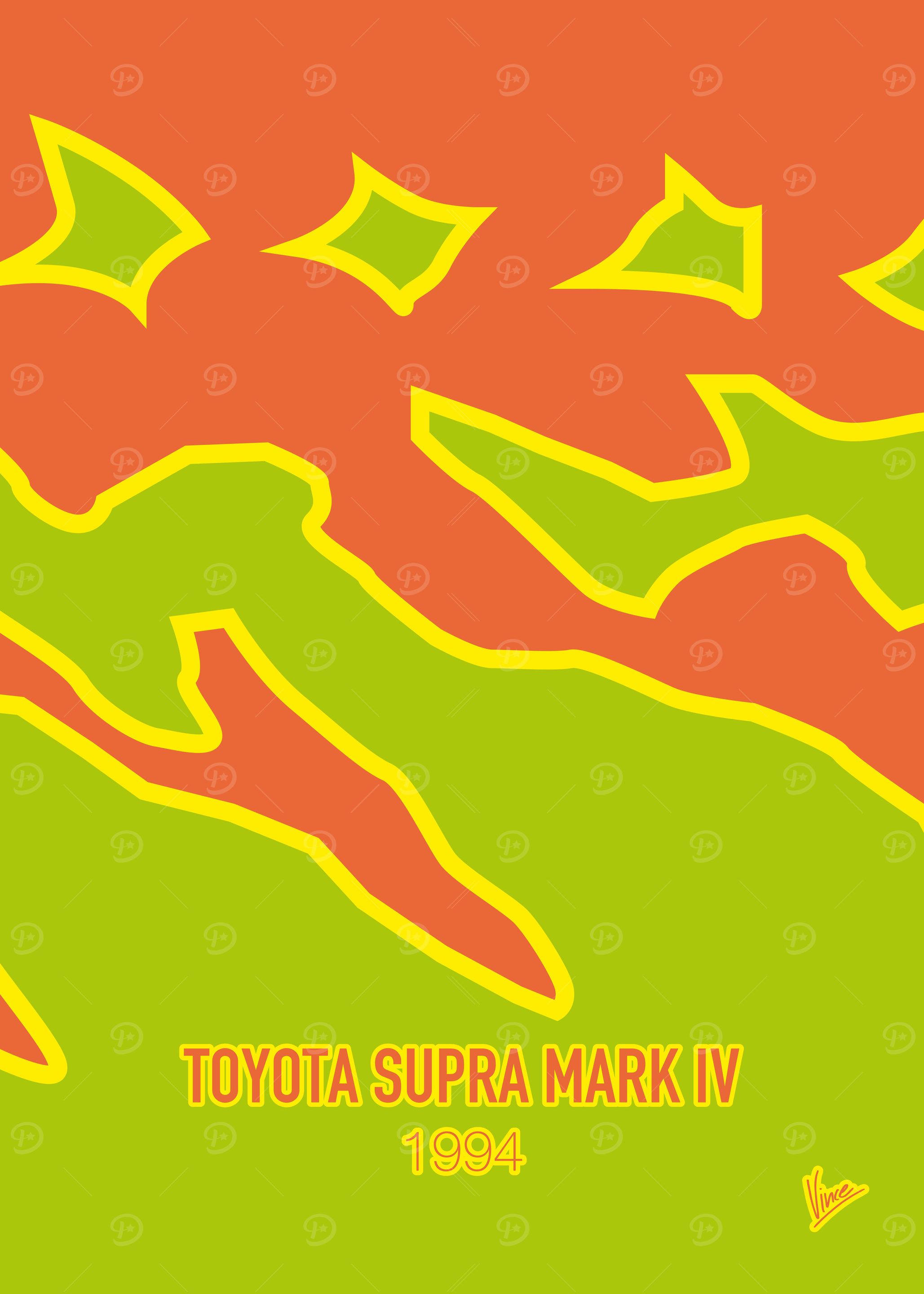 No017 My Fast and Furious minimal movie car poster — To ...