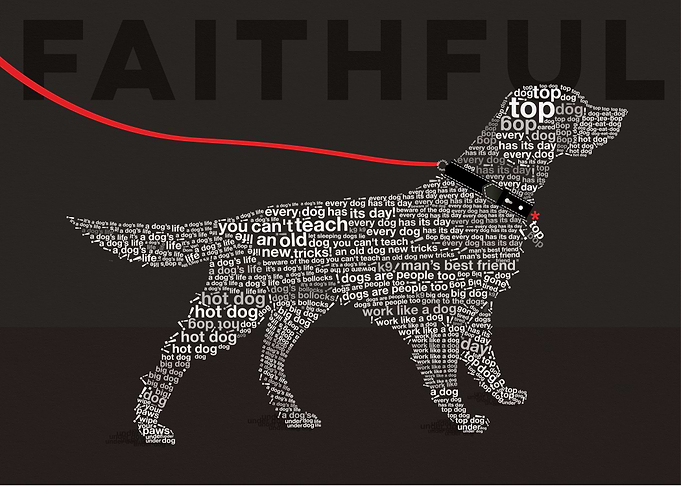 Typographic Retriever / Labrador's profile in the 'Wild ...