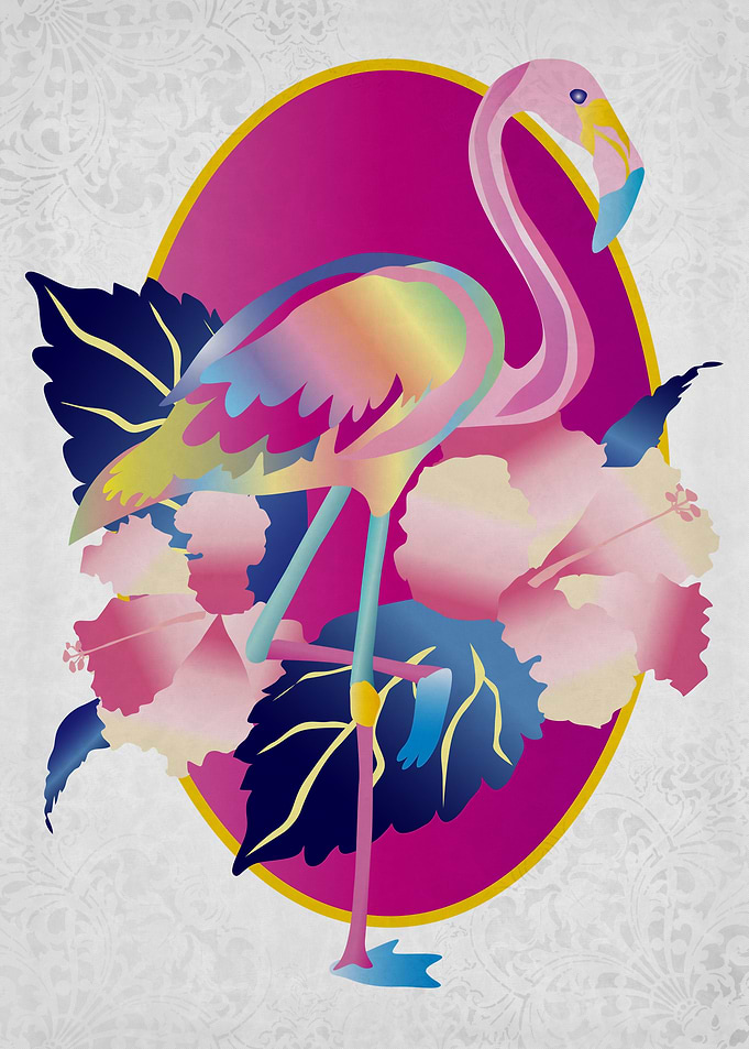 Pretty Pink Flamingo Tropical Hibiscus Flowers - A pret ...