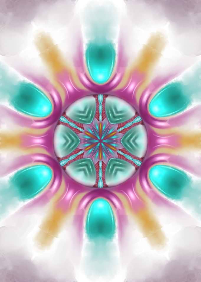 kaleidoscope beauty frozen flames