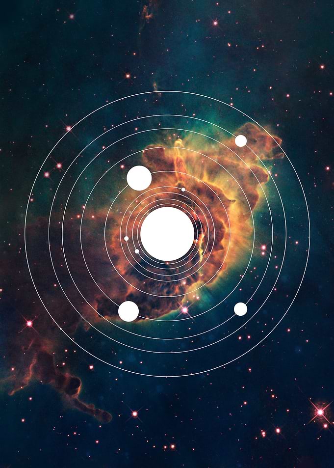 Galaxy System next to Nebula
