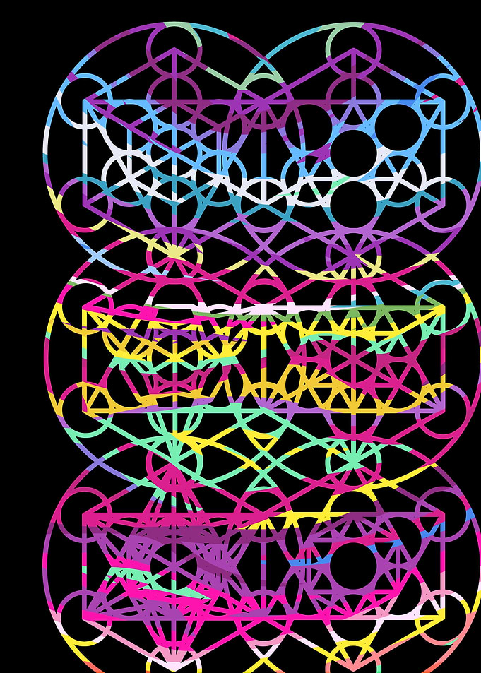 'Sacred Circles' my own style of sacred geometric atwo ...