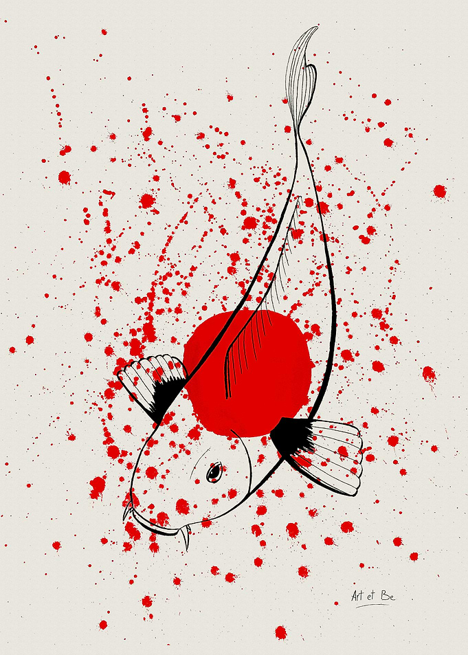 'Bleeding Japan' by Art et Be - 2015 www.artetbe.com