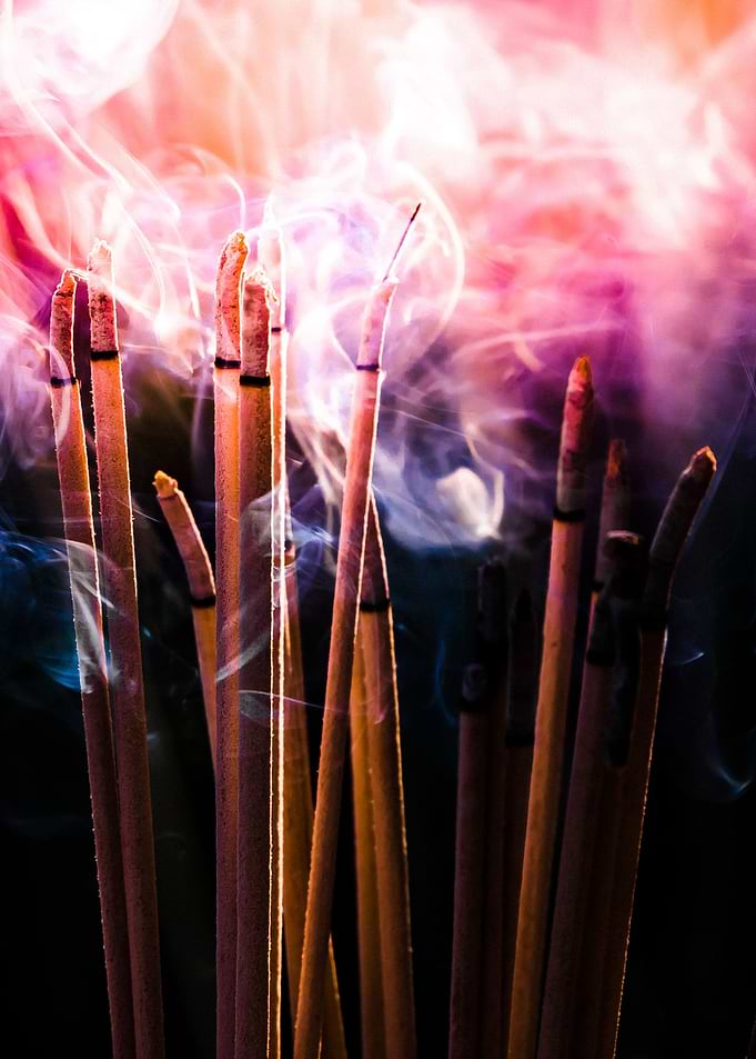 On Buddha Day you have to flame some incense sticks ear ...