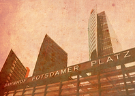 Railway station Potsdamer Platz in Berlin