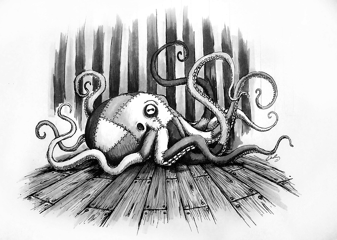 'The Pieced Together pet' A drawing inspired from the ...
