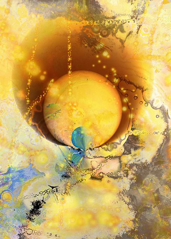 Abstract texture yellow 1