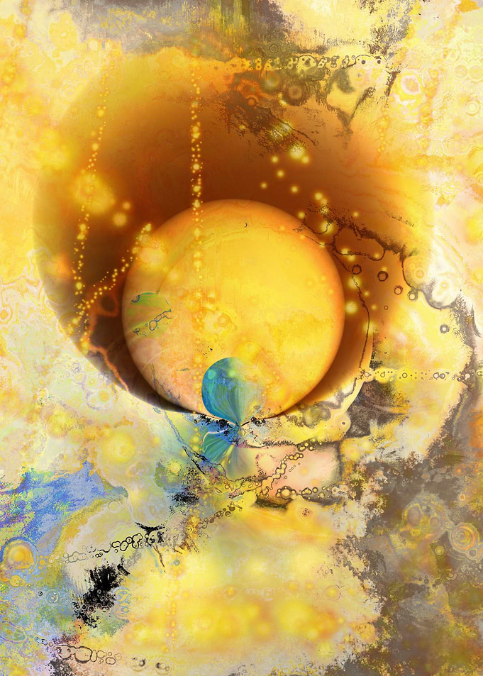 Abstract texture yellow 1