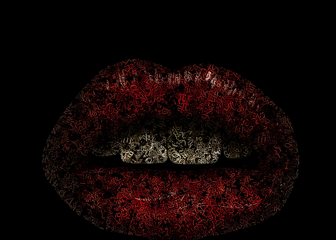Something a little different. A sexy mouth made from ty ...
