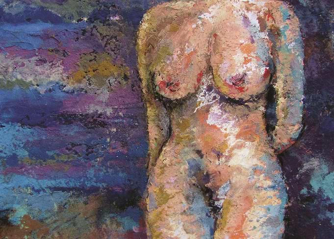 acrylic paint and desert sand mix