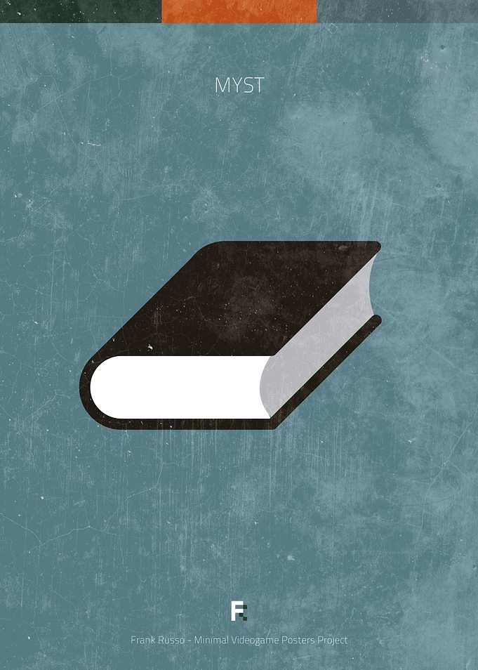 Myst. Minimal Videogame Poster.