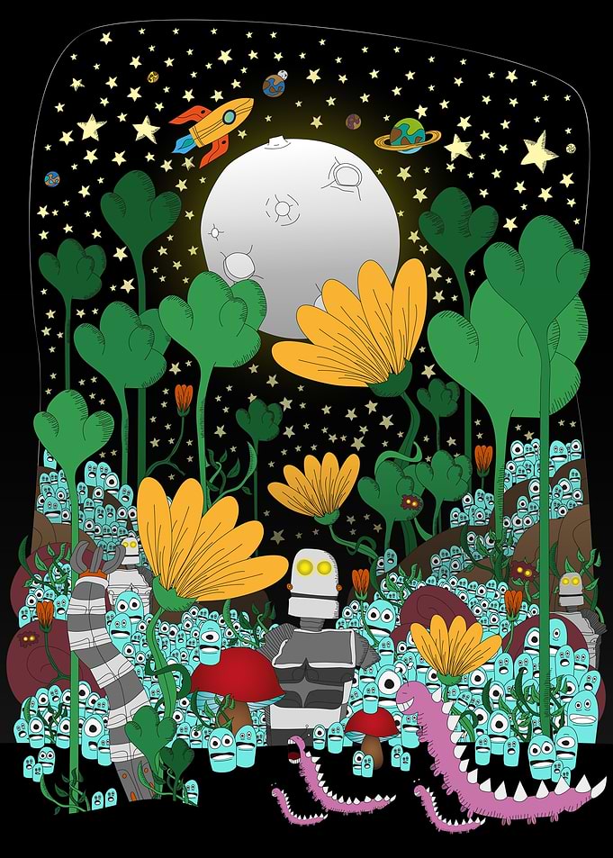 Night monsters forest