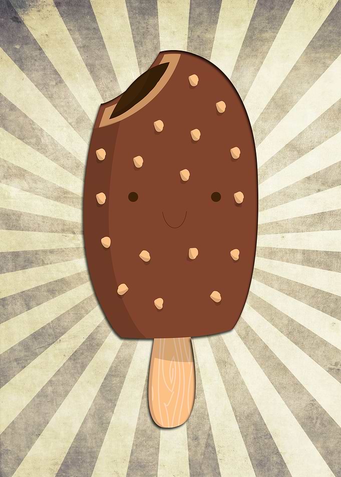 Cute chocolate ice cream!