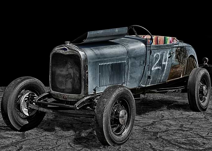 Old Hot Rod - historical classic car, converted to ...