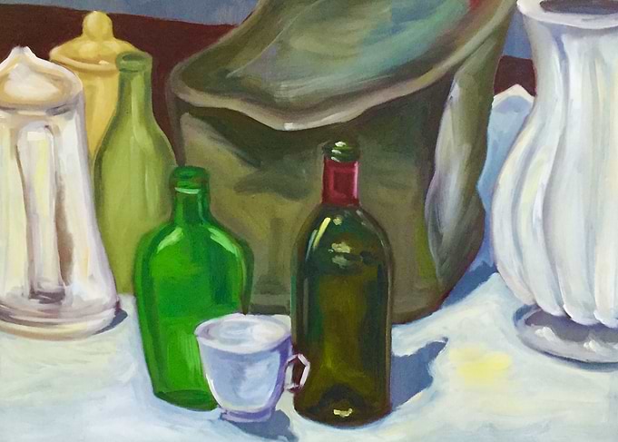 Oil on canvas paper