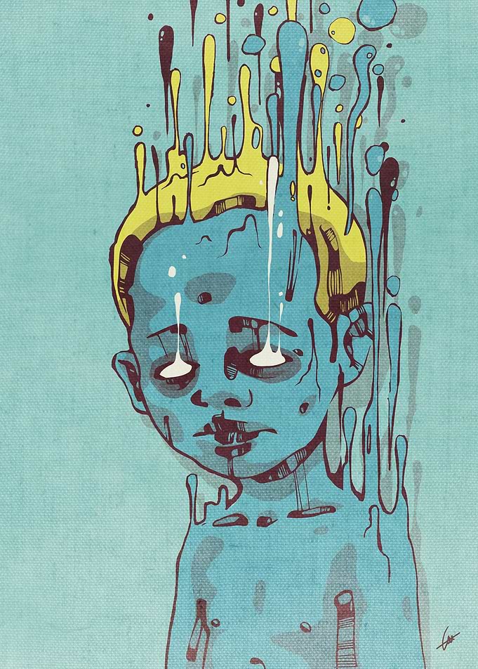 The Blue Boy With Golden Hair