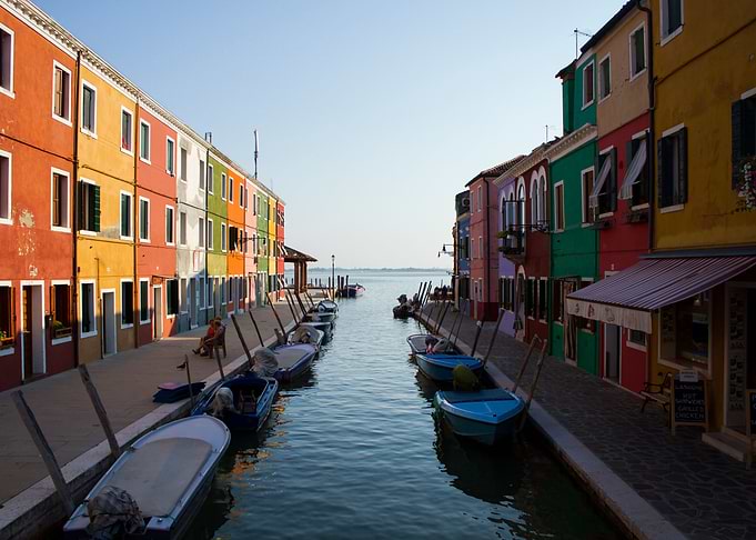 Burano, the fishing village in Italy.