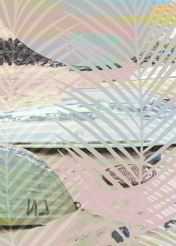 BOATS INTO A SURREAL GRAPHIC WORLD v3. Mixed Media: Sur ...
