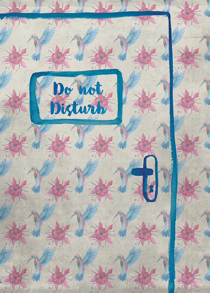 Do not disturb the one that lives behind this wallpaper ...