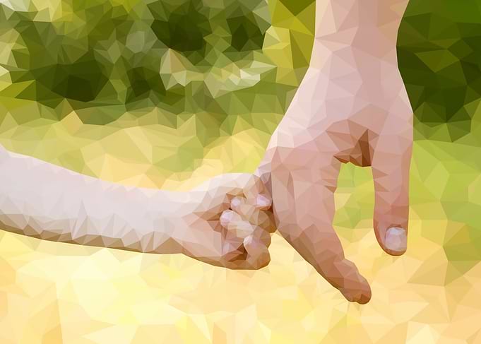 Holding hands