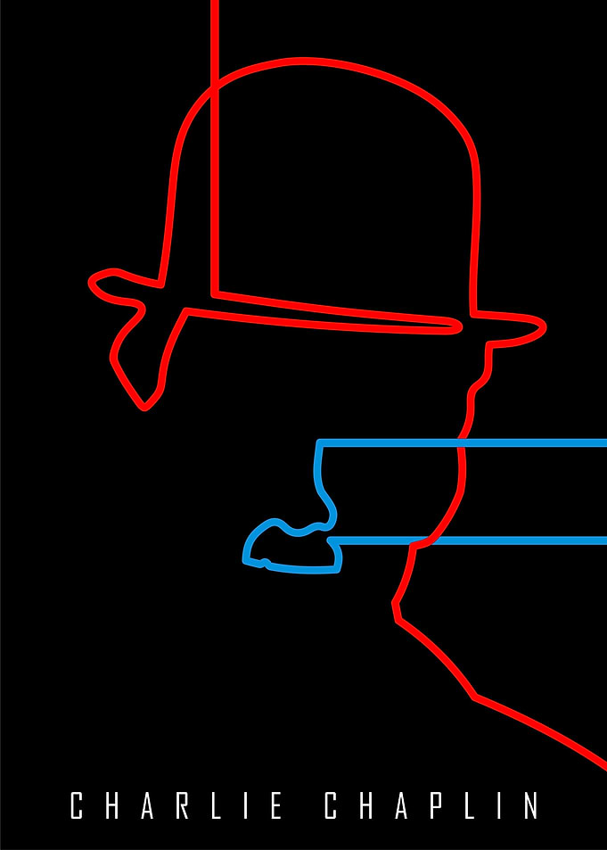 Minimal 'Charlie Chaplin' Poster