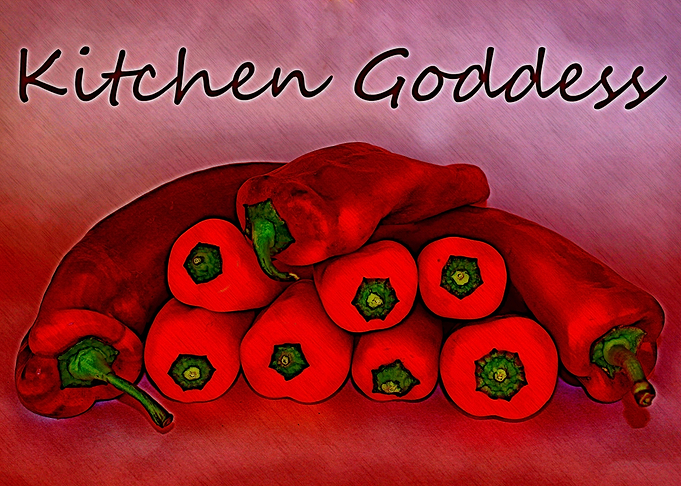 Kitchen Goddess Fun piece of kitchen art by Clare Beva ...