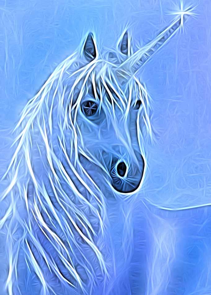 A magical unicorn that would look wonderful in a child' ...