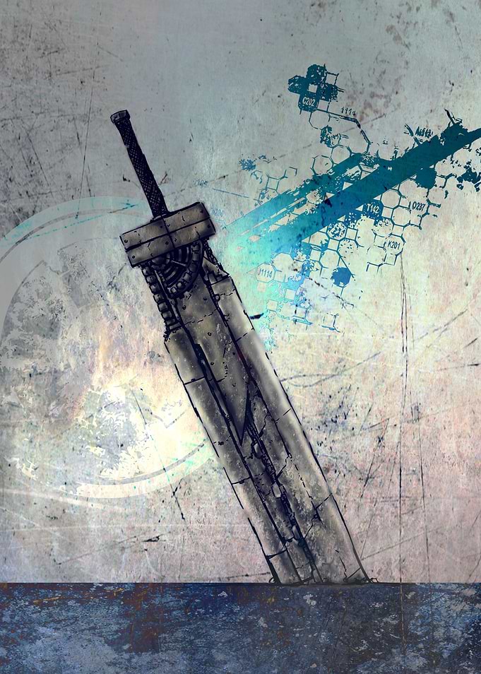 'Fusion Sword' - Cloud Strife's sword used in 'Final Fa ...
