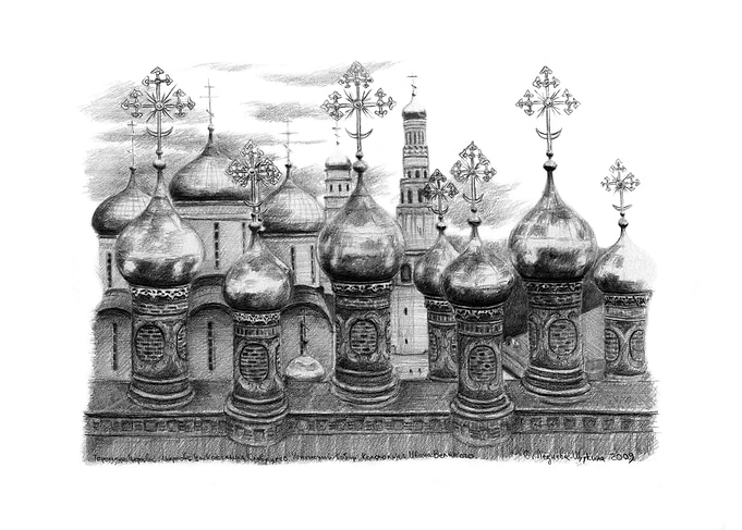 Kremlin Domes G048 by Svetlana Ledneva-Schukina