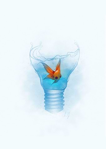 FISH WITHIN THE LAMP