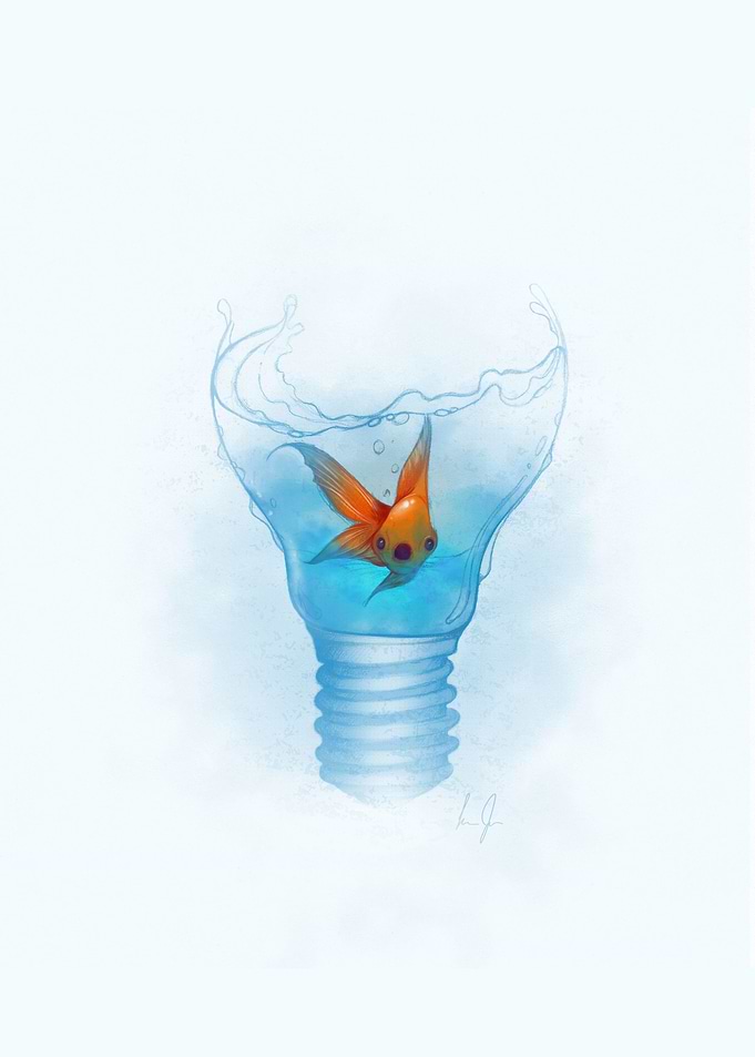 FISH WITHIN THE LAMP