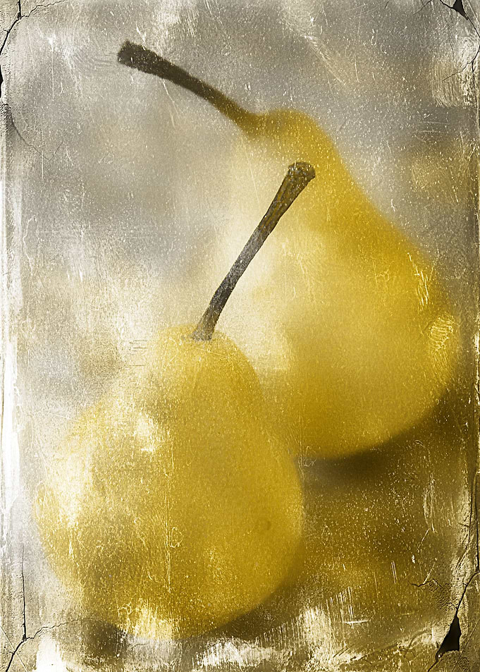 Tiles Pears is a mixed media art and photography piece ...