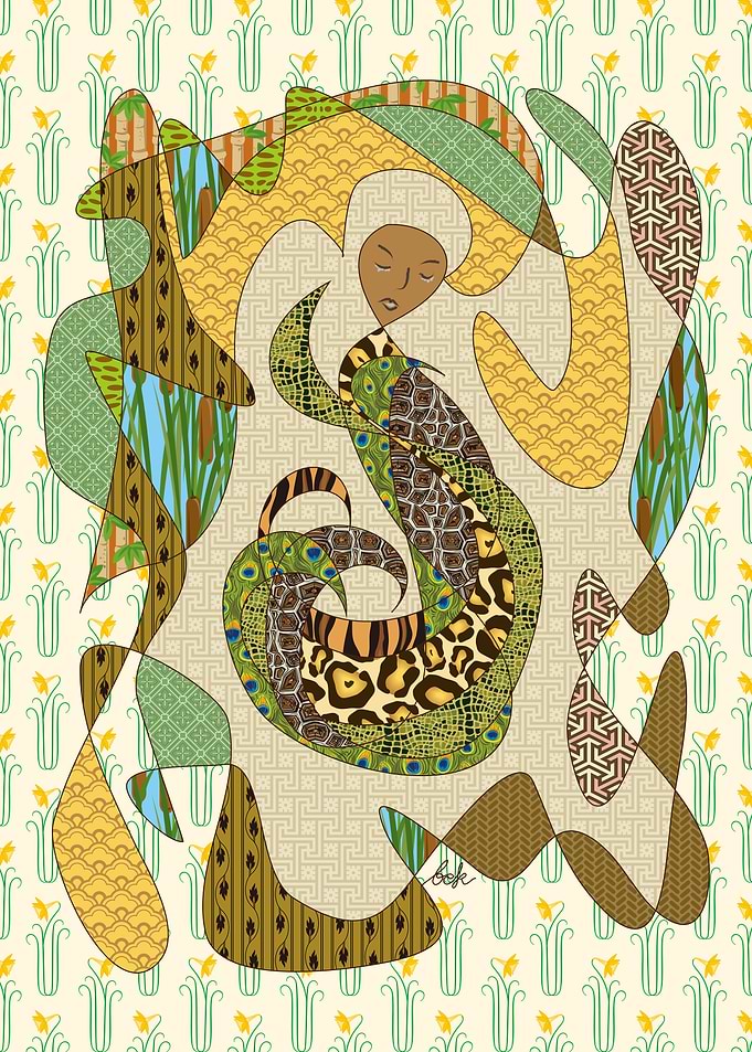 Mother Earth Abstract Illustration Animal Patterns - My ...