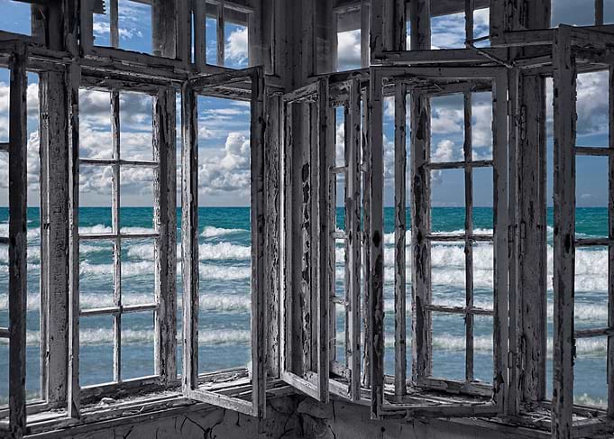 'The ocean is coming to take it away . . . haha!'