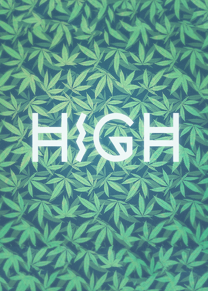 HIGH TYPO! Cannabis / Hemp / 420 / Marijuana - Pattern ...